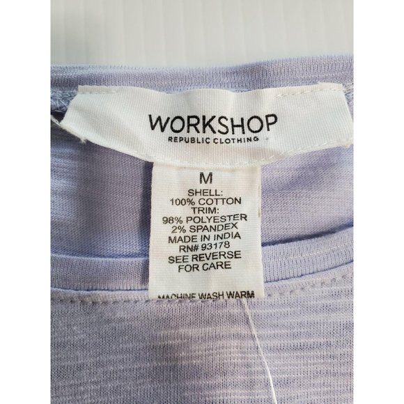 NWT Workshop purple tee kimono sleeve size M 380 - Picture 6 of 7